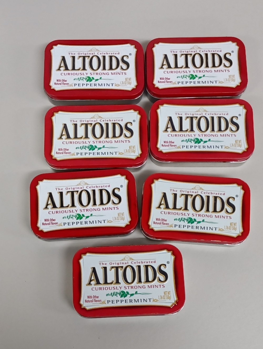 Set Of 7 Altoids Tins